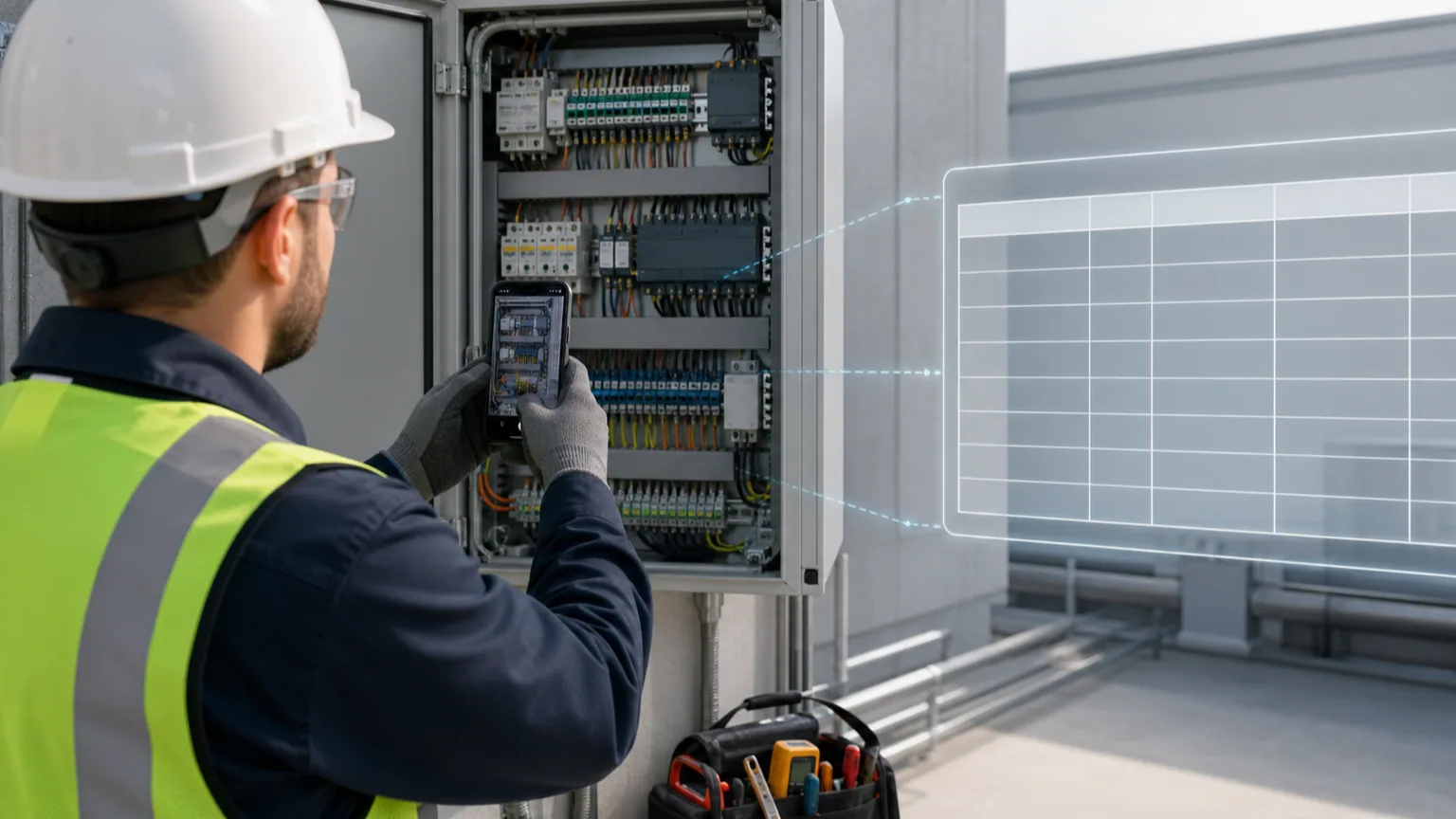 How Electricians Can Turn Jobsite Photos Into Structured Excel Reports