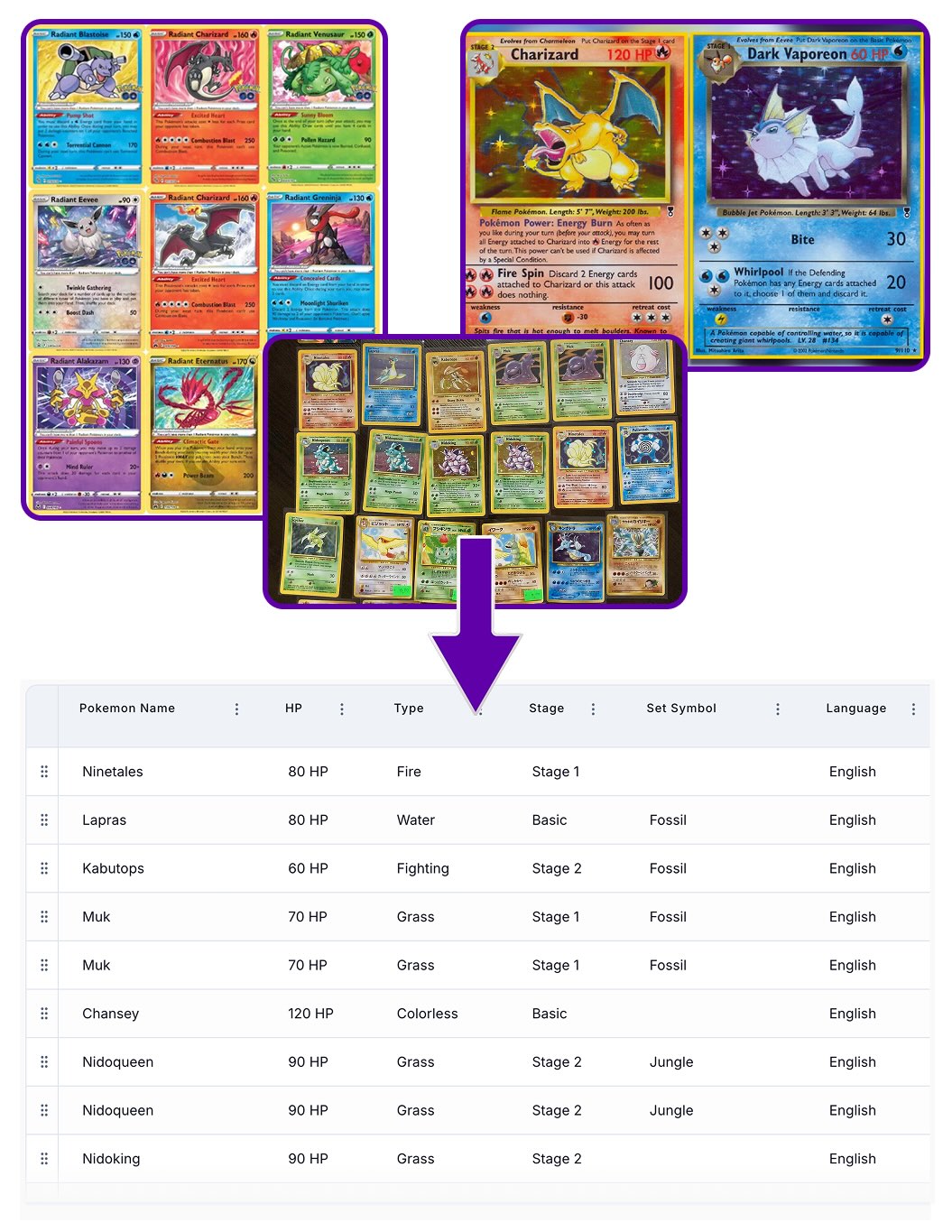Extract Trading Card Inventory From Photos Pokmon, Magic & More | Extractify | Extractify Extract Trading Card Inventory From Photos Pokmon, Magic & More | Extractify | Extractify