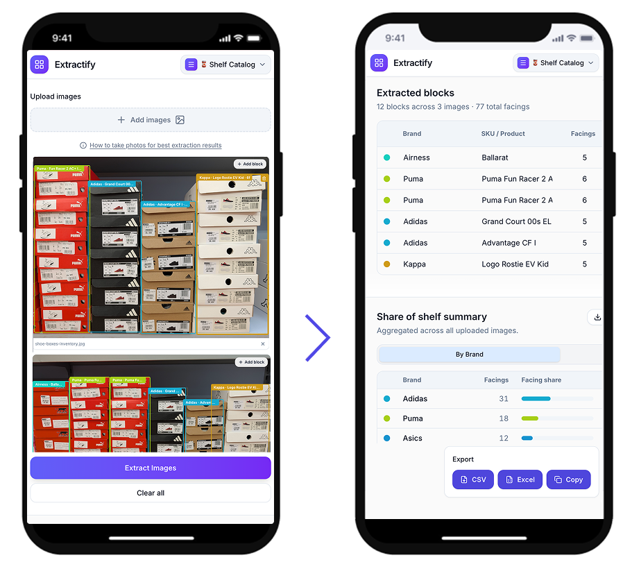 Extractify app screenshot