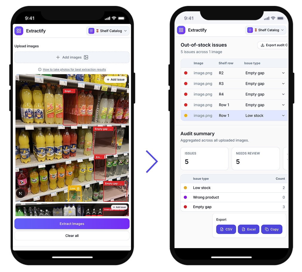 Extractify app screenshot